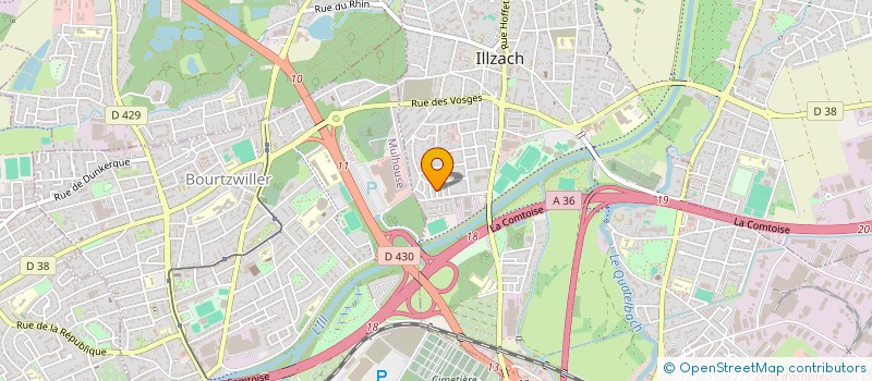localisation de l'entreprise SOKO à ILLZACH