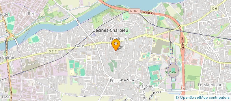 localisation de l'entreprise SOKOLI BTP  DECINES-CHARPIEU