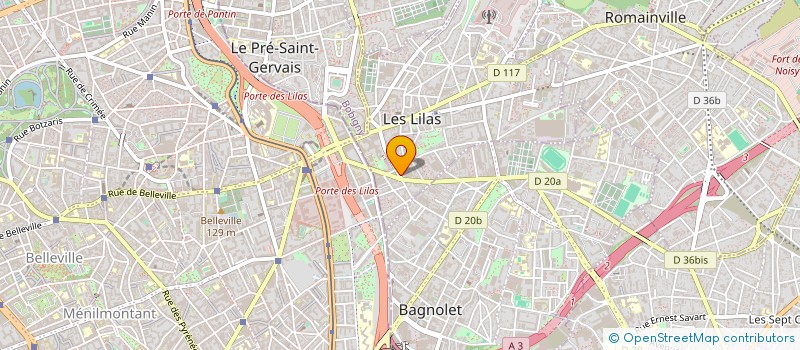 localisation de l'entreprise SOKOLY à LES LILAS