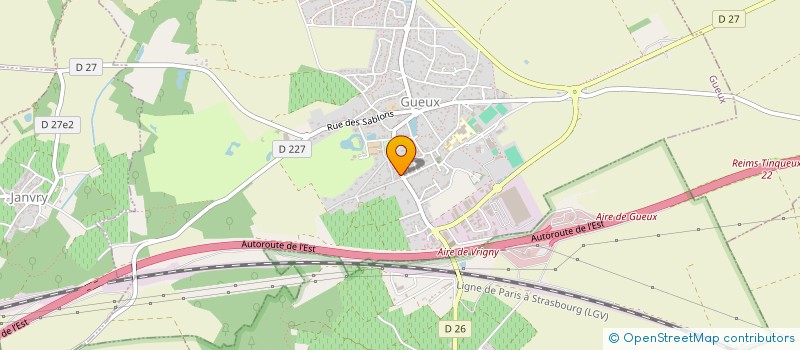 localisation de l'entreprise SOKOREV HOLDING à GUEUX