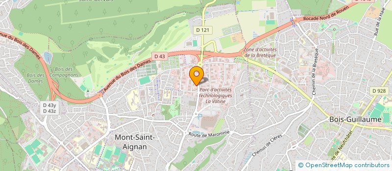 localisation de l'entreprise SOKRATE à MONT-SAINT-AIGNAN