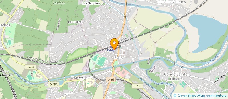 localisation de l'entreprise SOKTRAN à ESBLY