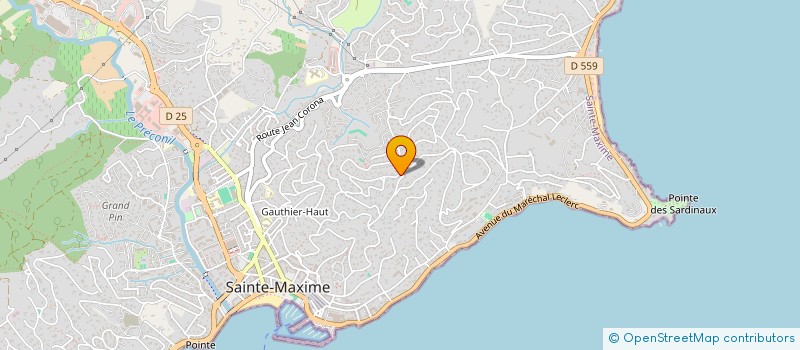 localisation de l'entreprise SOL à SAINTE-MAXIME