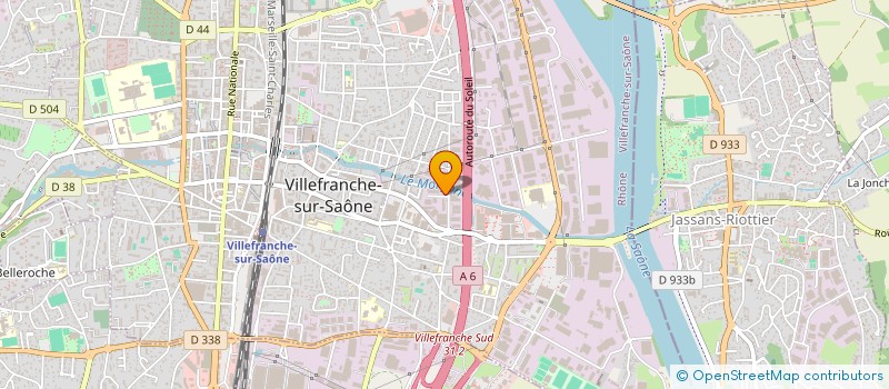 localisation de l'entreprise SOL'ACT- EA DE L'AGIVR à VILLEFRANCHE-SUR-SAONE