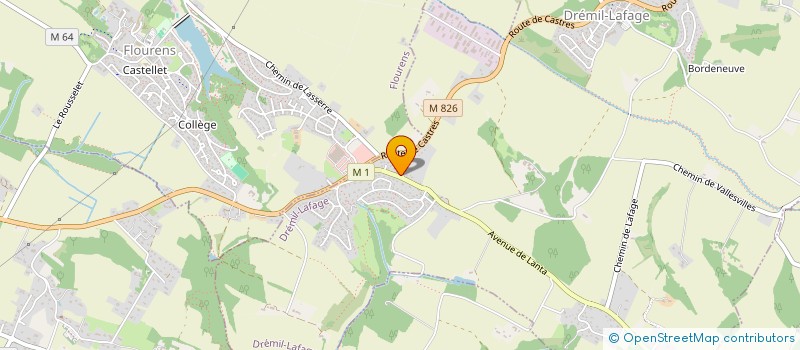 localisation de l'entreprise SOL DCAC  DREMIL-LAFAGE