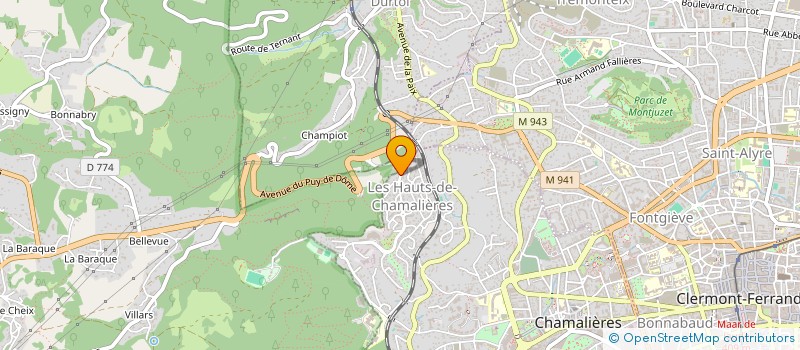 localisation de l'entreprise SOL DESIGN à CHAMALIERES