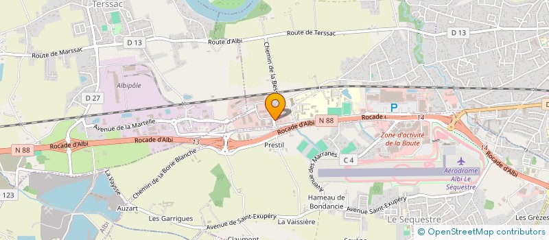 localisation de l'entreprise SOL'EOLE à ALBI