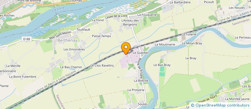 localisation de l'entreprise SOL ET MUR DECO  SAVONNIERES