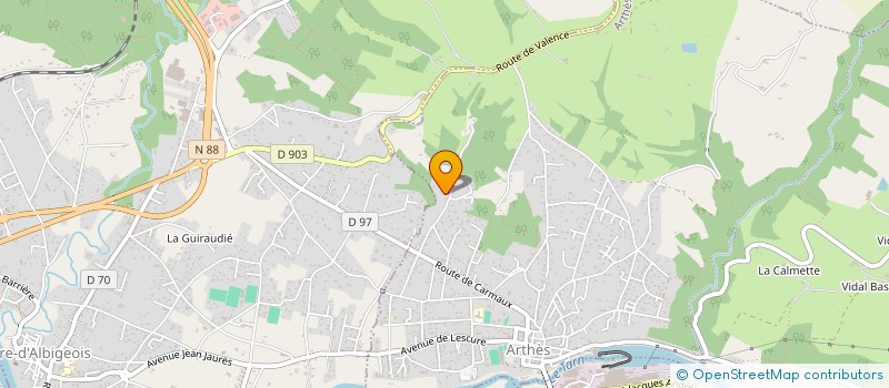 localisation de l'entreprise SOL ET PEINTURE MAT'  PUYGOUZON