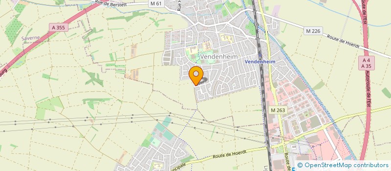 localisation de l'entreprise SOL ET STRAT  VENDENHEIM