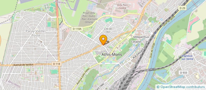 localisation de l'entreprise SOL EVENTS à ATHIS-MONS