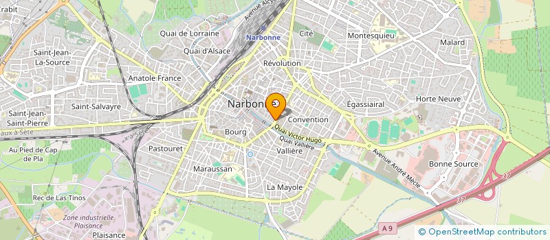 localisation de l'entreprise SOL-FIN à NARBONNE