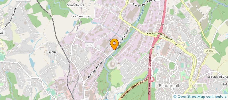 localisation de l'entreprise SOL INVEST UZERCHE 1 à LIMOGES