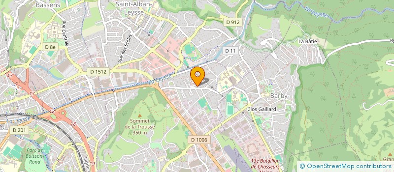 localisation de l'entreprise SOL'ISO à LA RAVOIRE