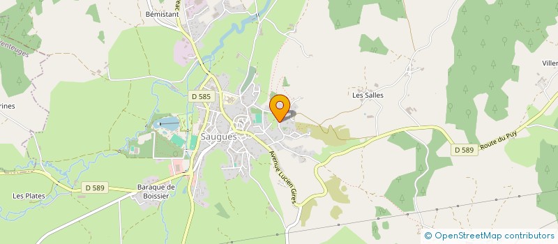 localisation de l'entreprise SOL L'AIR  SAUGUES