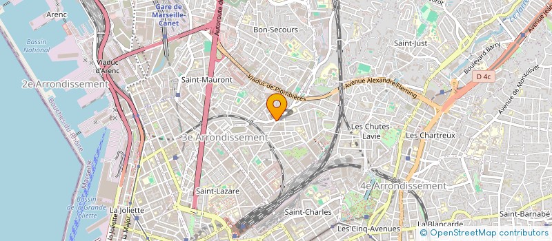 localisation de l'entreprise SOL PEINTURE PAPIERS PEINTS NETTOYAGE à MARSEILLE