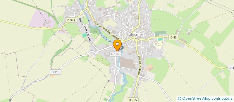 localisation de l'entreprise SOL.SCI  SOLESMES