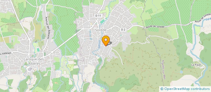 localisation de l'entreprise SOLA  SOREDE