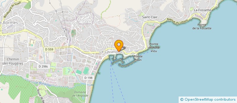 localisation de l'entreprise SOLA à LE LAVANDOU