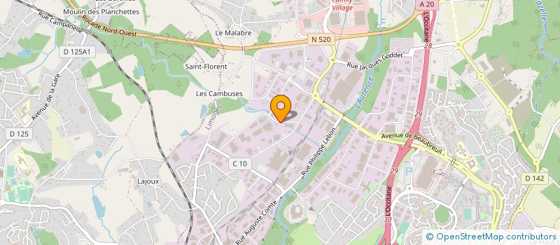 localisation de l'entreprise SOLA GT à LIMOGES
