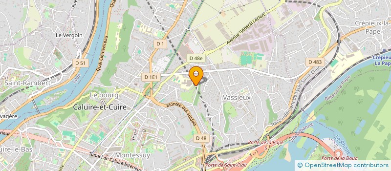 localisation de l'entreprise SOLA PRODUCTION à CALUIRE-ET-CUIRE