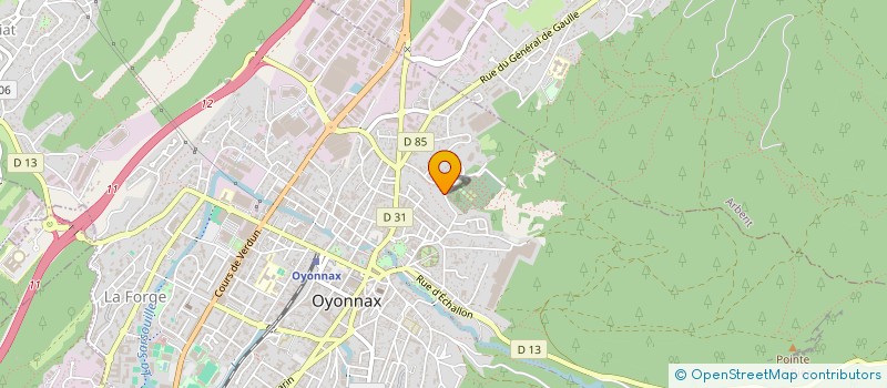 localisation de l'entreprise SOLA4 à OYONNAX