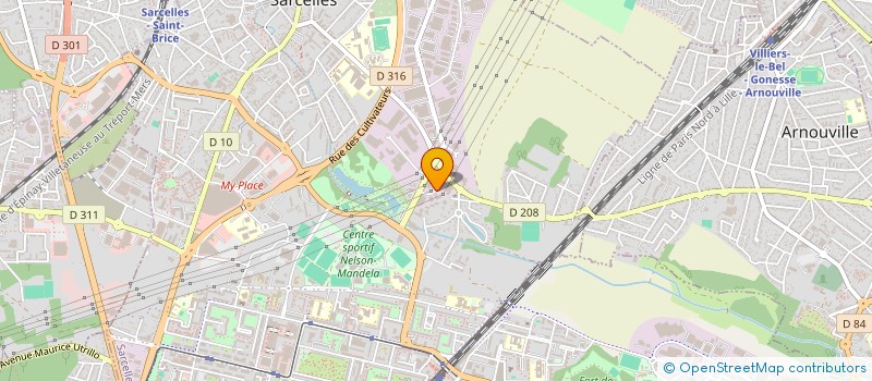 localisation de l'entreprise SOLAC BTP à SARCELLES