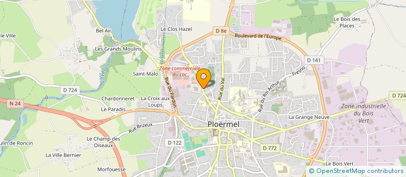 localisation de l'entreprise SOLACDIS à PLOERMEL