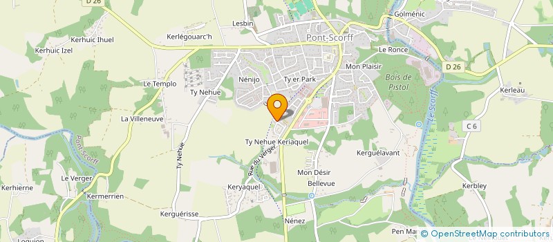 localisation de l'entreprise SOLACLIM  PONT-SCORFF