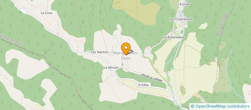 localisation de l'entreprise SOLADIE  MARIGNAC-EN-DIOIS