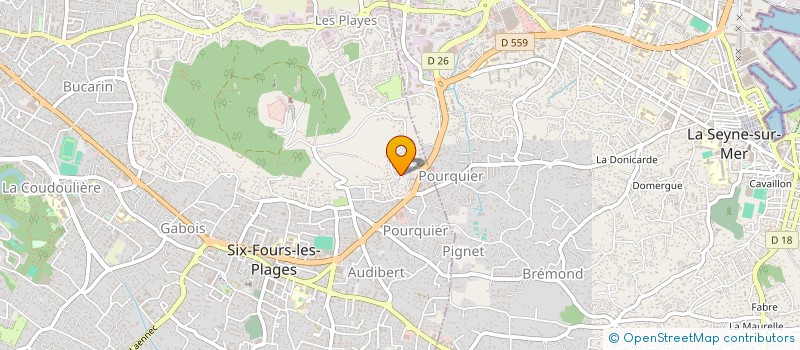 localisation de l'entreprise SOLADIS à SIX-FOURS-LES-PLAGES