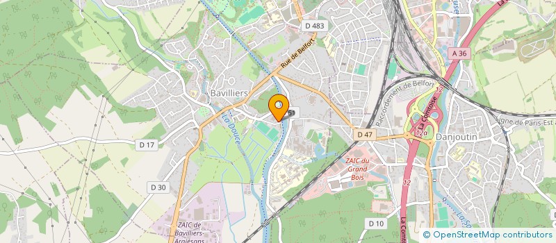 localisation de l'entreprise SOLAIR ENERGY  BAVILLIERS