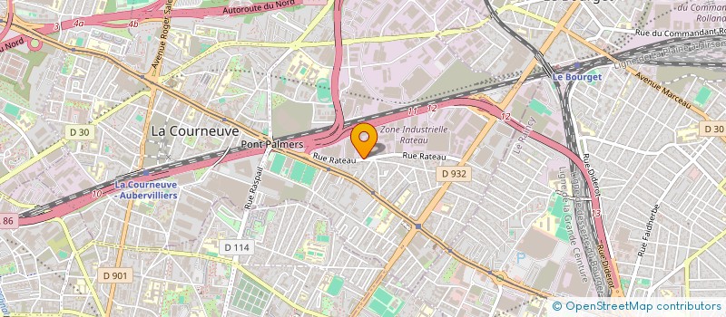 localisation de l'entreprise SOLAIR ETANCHE à LA COURNEUVE
