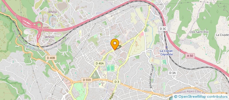 localisation de l'entreprise SOLAIR - LABORATOIRE DE CREATIVITE  LA CIOTAT