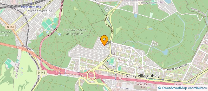 localisation de l'entreprise SOLAIR-NET  VELIZY-VILLACOUBLAY