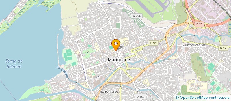 localisation de l'entreprise SOLAIR VIA CONSTRUCTION à MARIGNANE