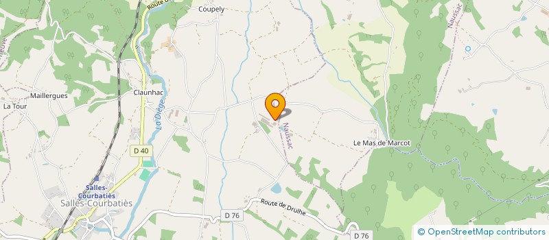 localisation de l'entreprise SOLAIRCAP  SALLES-COURBATIES