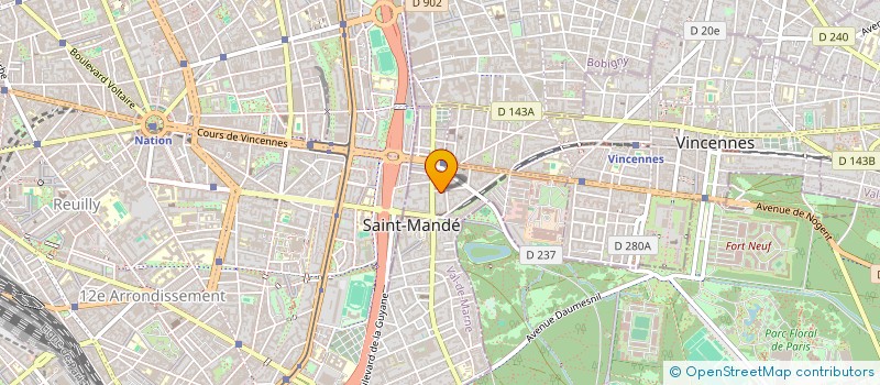 localisation de l'entreprise SOLAIRE à SAINT-MANDE