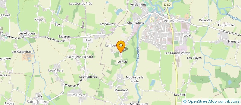 localisation de l'entreprise SOLAIRE ACTIV RESEAU ISOLE SECURISATION à VONNAS