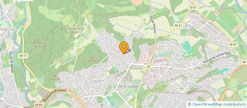 localisation de l'entreprise SOLAIRE BOTANIC 1  CLAPIERS