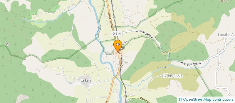 localisation de l'entreprise SOLAIRE CAUDAL  SOLAURE EN DIOIS