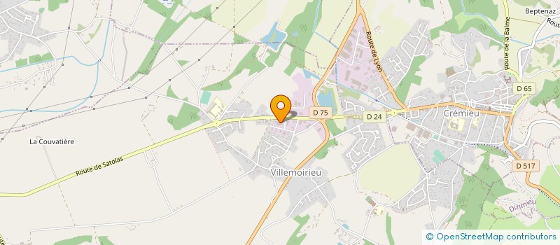 localisation de l'entreprise SOLAIRE ET BIOMASSE THERMIQUE à VILLEMOIRIEU