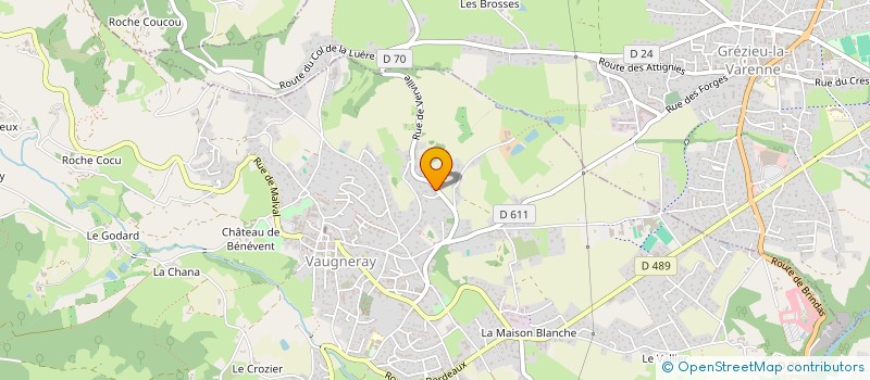 localisation de l'entreprise SOLAIRE ETUDES TECHNIQUE ET ADMINISTRATIF  VAUGNERAY