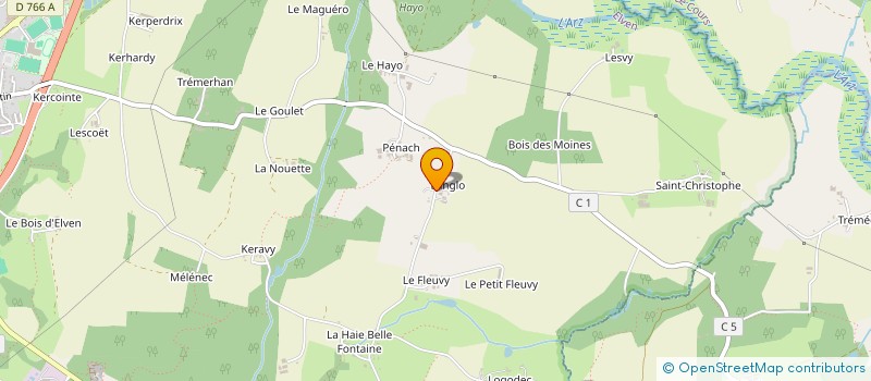 localisation de l'entreprise SOLAIRE KERHERVE  ELVEN