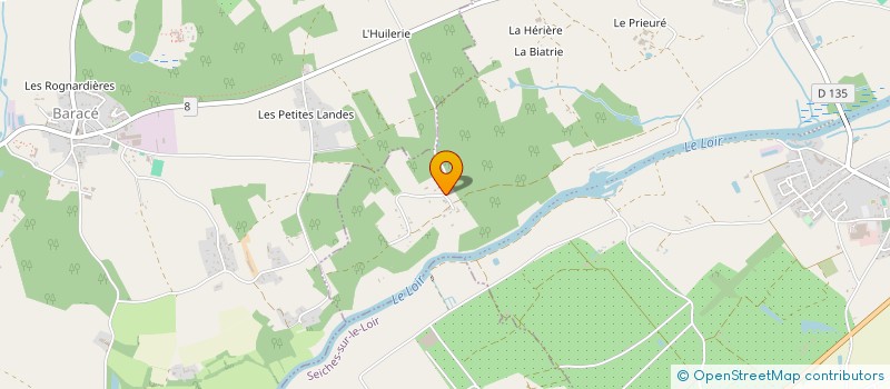 localisation de l'entreprise SOLAIRE OUEST LAVAGE  HUILLE-LEZIGNE