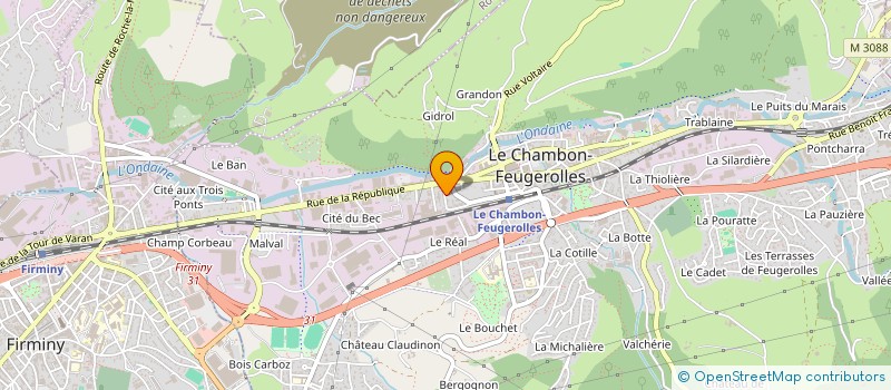 localisation de l'entreprise SOLAIRE PROD à LE CHAMBON-FEUGEROLLES