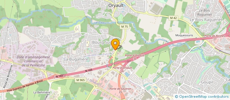localisation de l'entreprise SOLAIRE SE 44-2 à ORVAULT