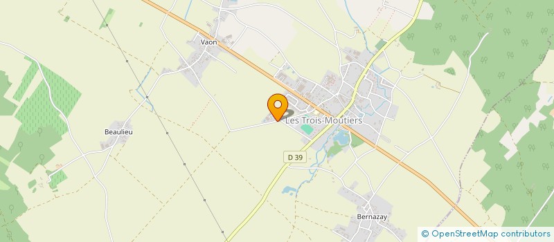 localisation de l'entreprise SOLAIRESA  LES TROIS-MOUTIERS