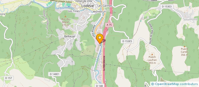 localisation de l'entreprise SOLAIREWATT LODEVOIS  LODEVE