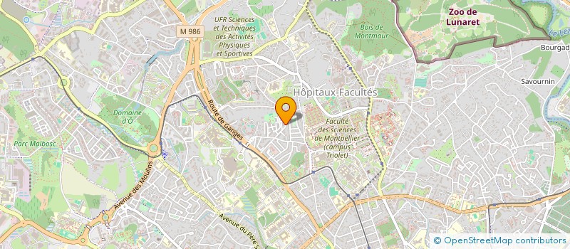 localisation de l'entreprise SOLAIROC  MONTPELLIER